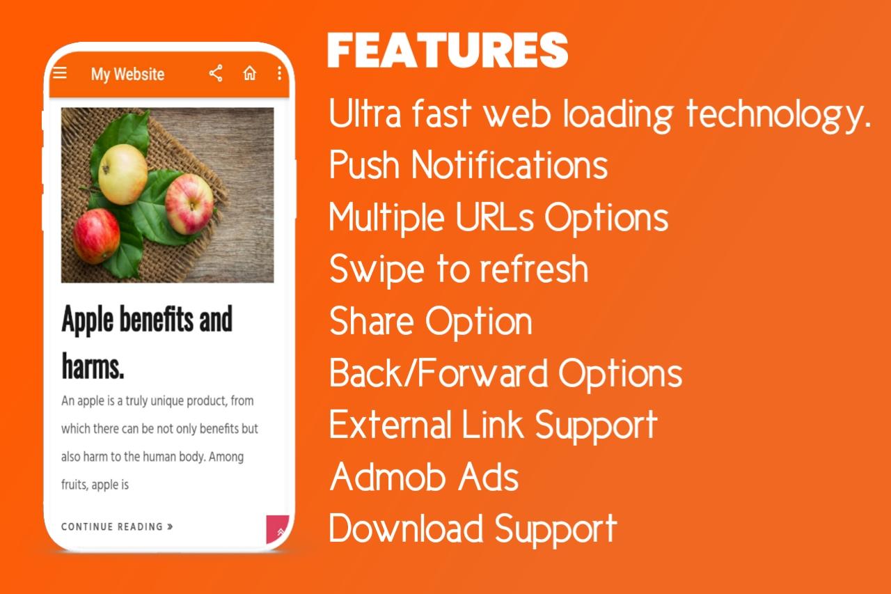 Convert website to an android app | Get your website app