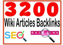 Provide 3200 HQ. Wiki articles PR6 to PR10 Backlinks and rank higher on Google