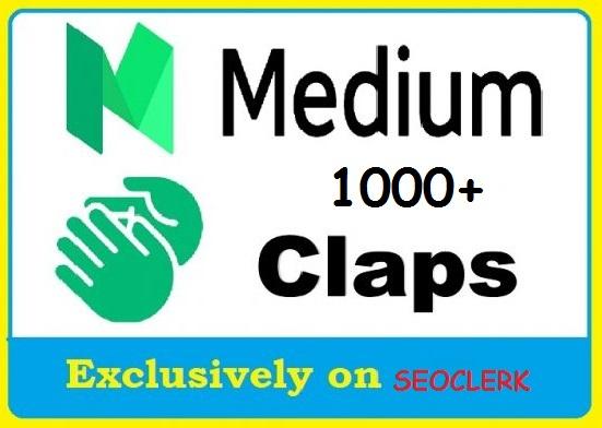 Get 1000+ Medium Claps in your Article