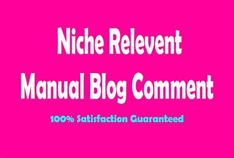 I will do 100 niche relevant blog comments