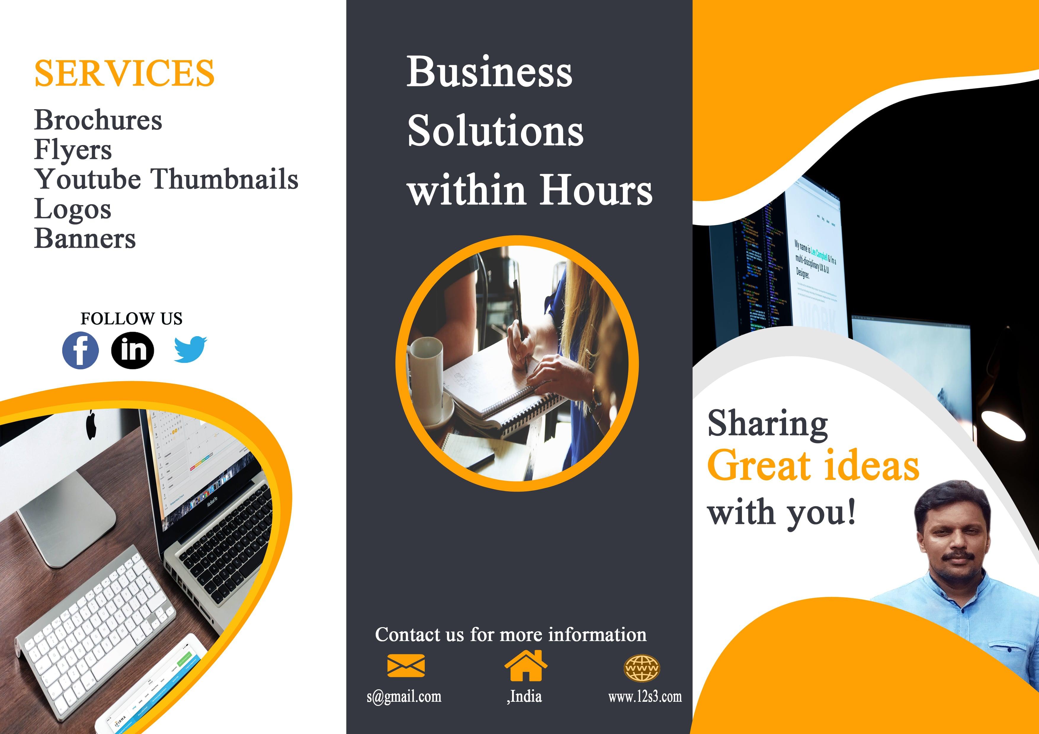 I will design brochures at reasonable price with unlimited revisions