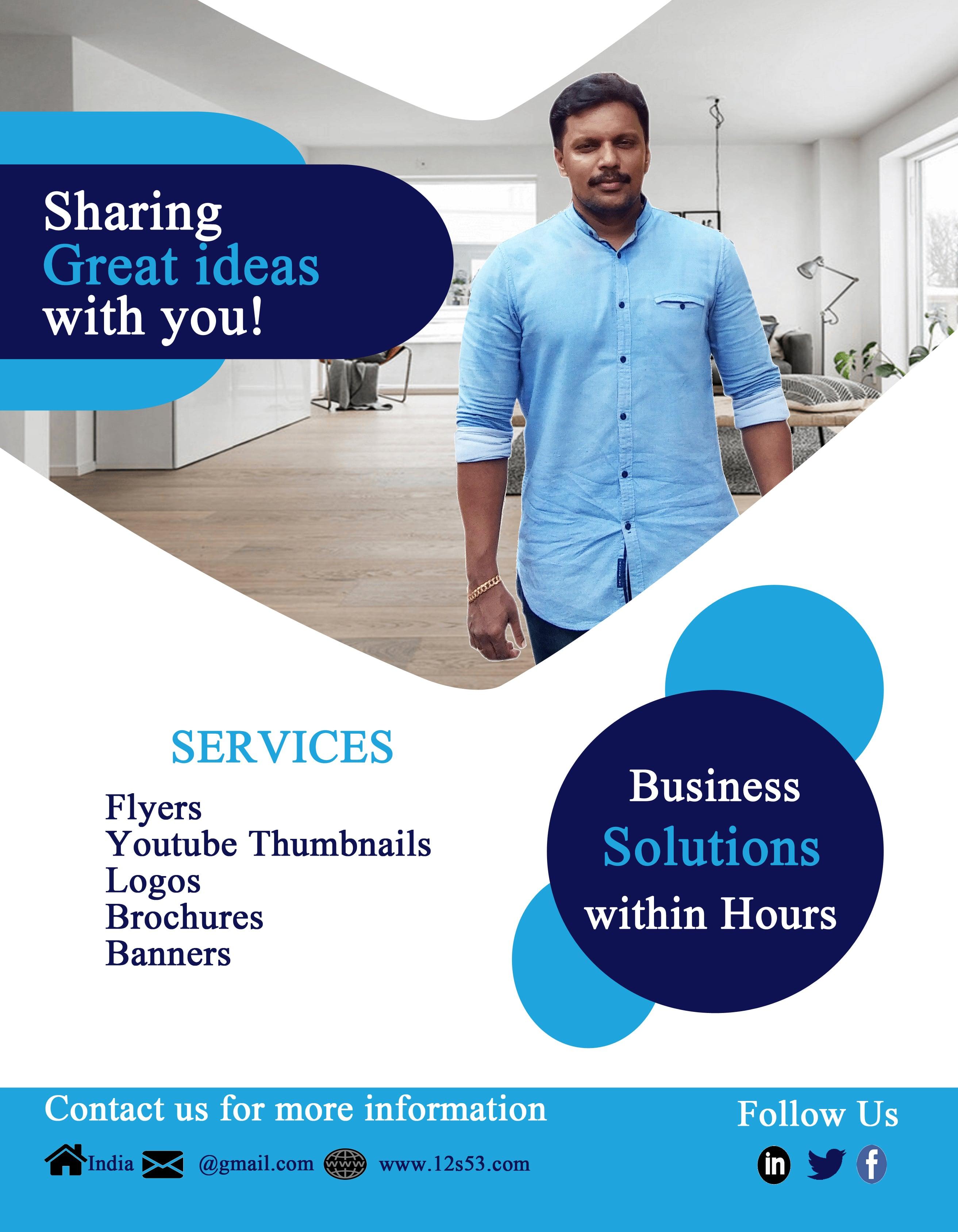 I will do a flyer, bifold, trifold, brochure design @ low price