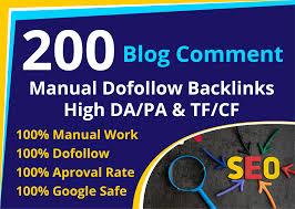 200 blog comments backlinks on actual page