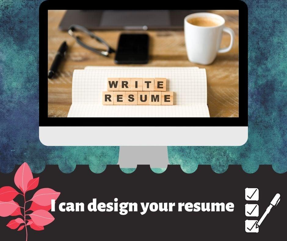 I can design your creative and impressive resume 