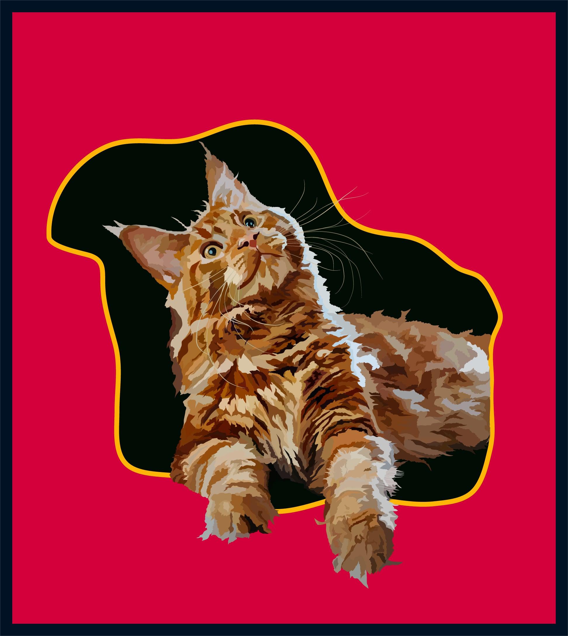 I will draw your pet illustration from a photo