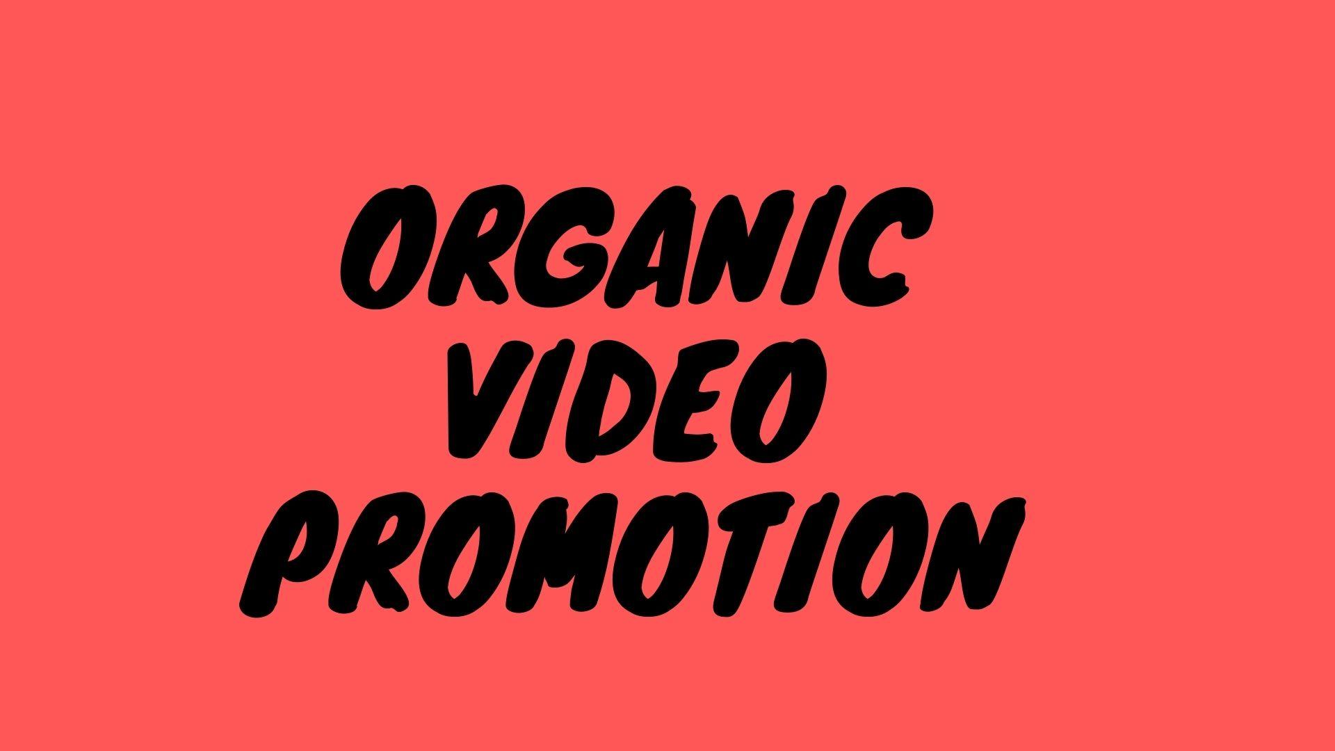 Video and channel Promotion with Real Users 