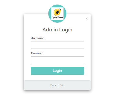 Music Lyrics Finder PHP Script with Admin Panel