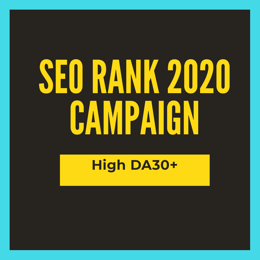 SEO campaign backlinks high DA 2020 