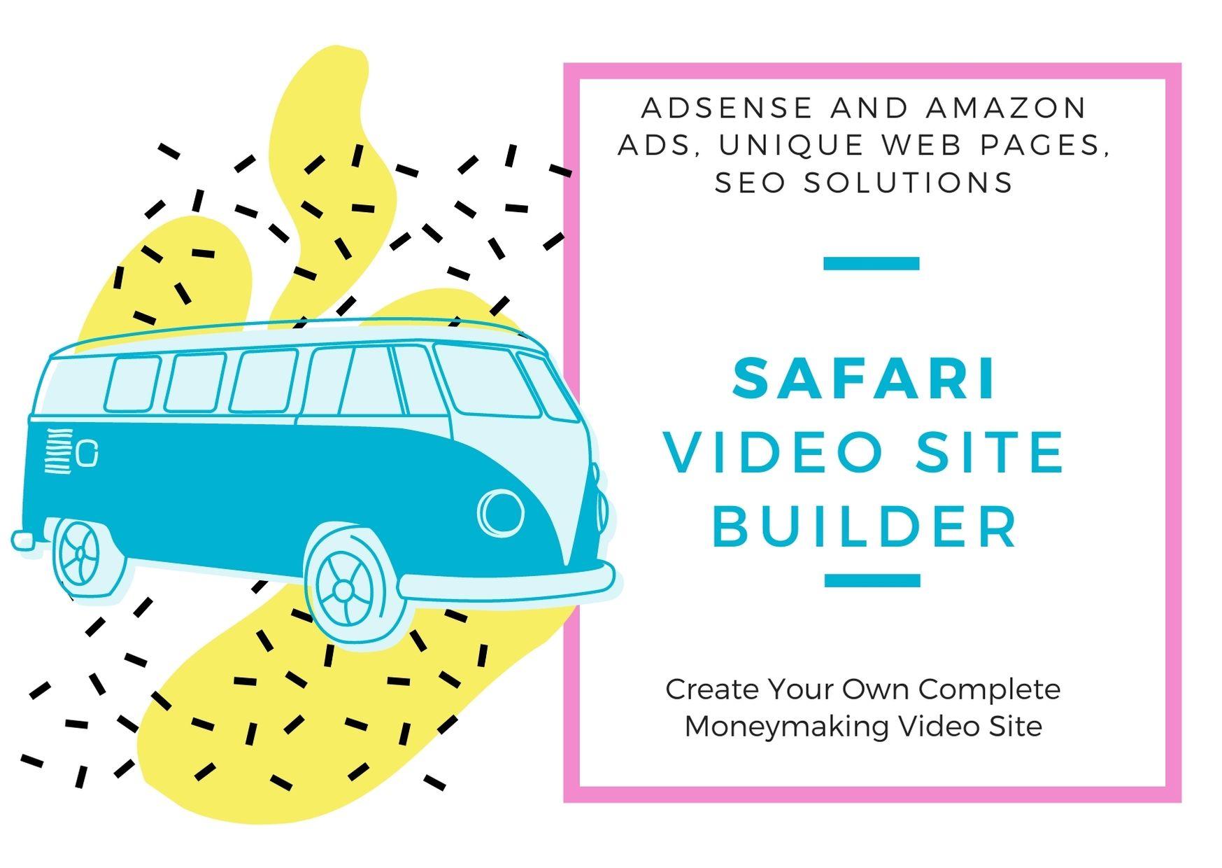 Safari Video Site Builder, create your own money making site