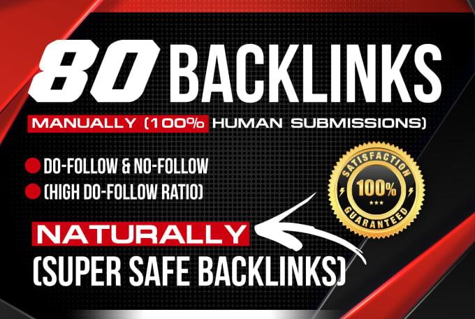 i will create 80 mix backlinks on high da pa