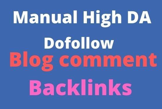 Create 150 blog comment manual Backlinks 