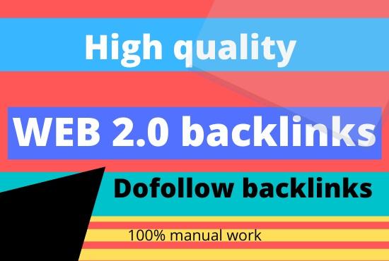 Create 50 high authority web 2.0 profile backlinks service