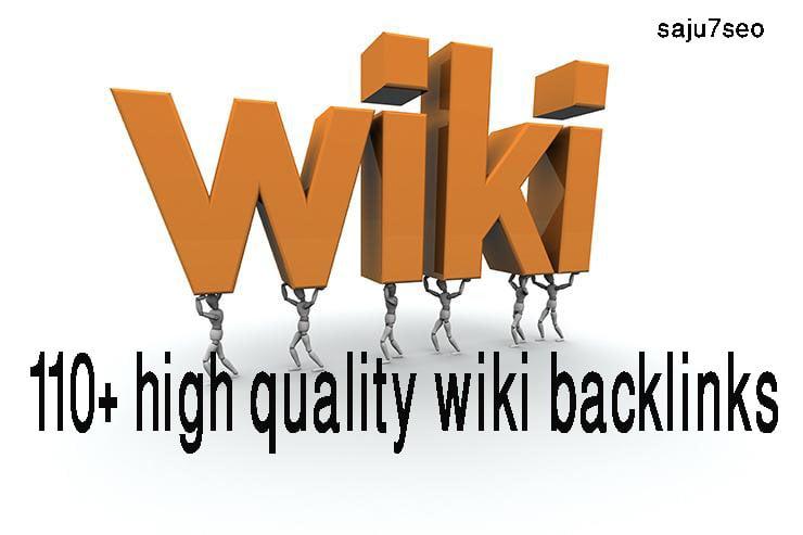 Manually create 50+ high quality wiki backlinks