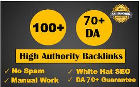 Create 100 high authority with high da seo dofollow backlinks