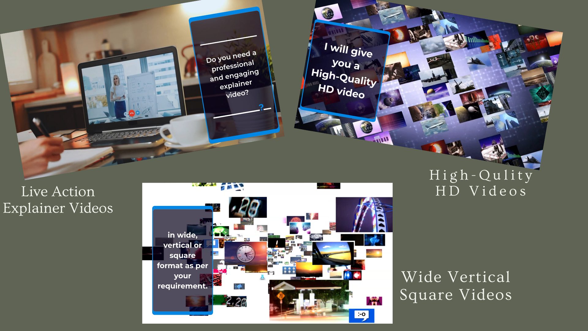 I will create elegant live action explainer videos