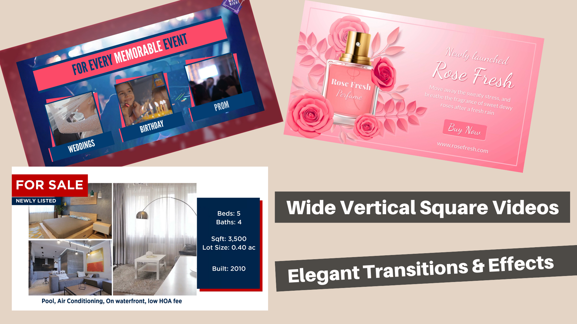 I will create elegant video ads for your product