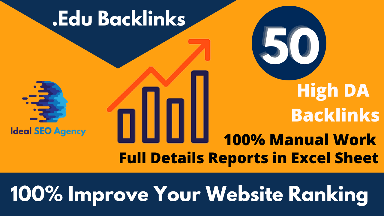 10 Manual & Quality Strong Profile .EDU Backlinks All Links Comes from Top Rated Universities