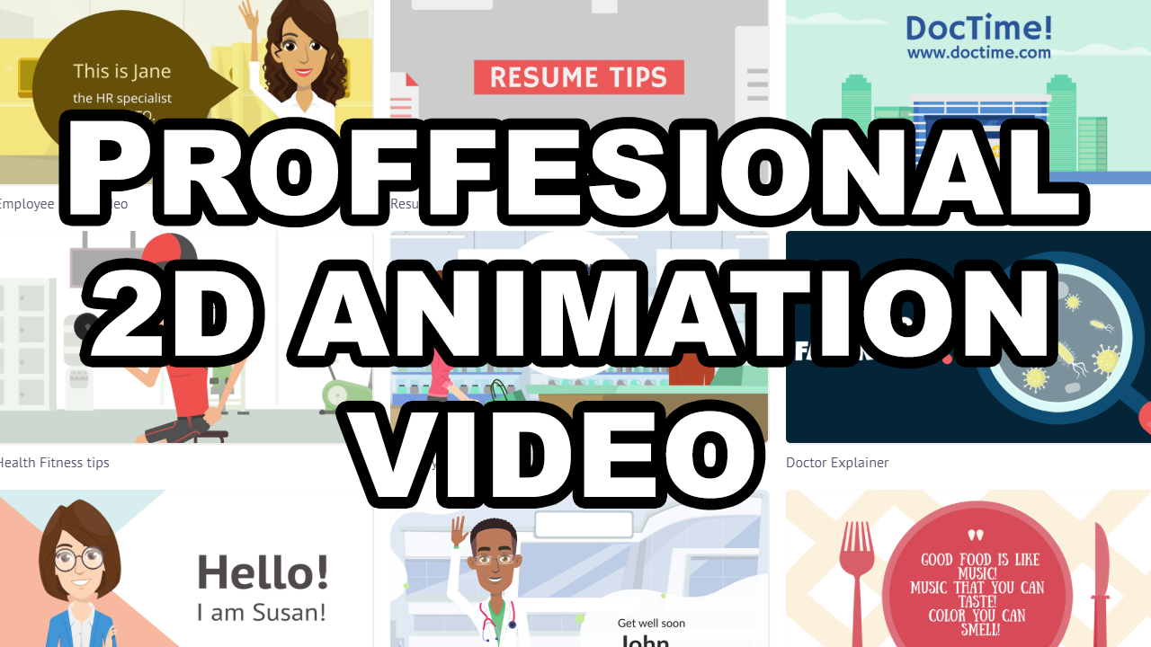 I Will Create A Full Custom Professional 2D Video 