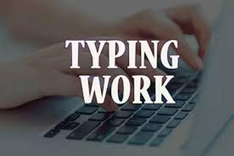 I will do professional typing job, type documents in 4 hours