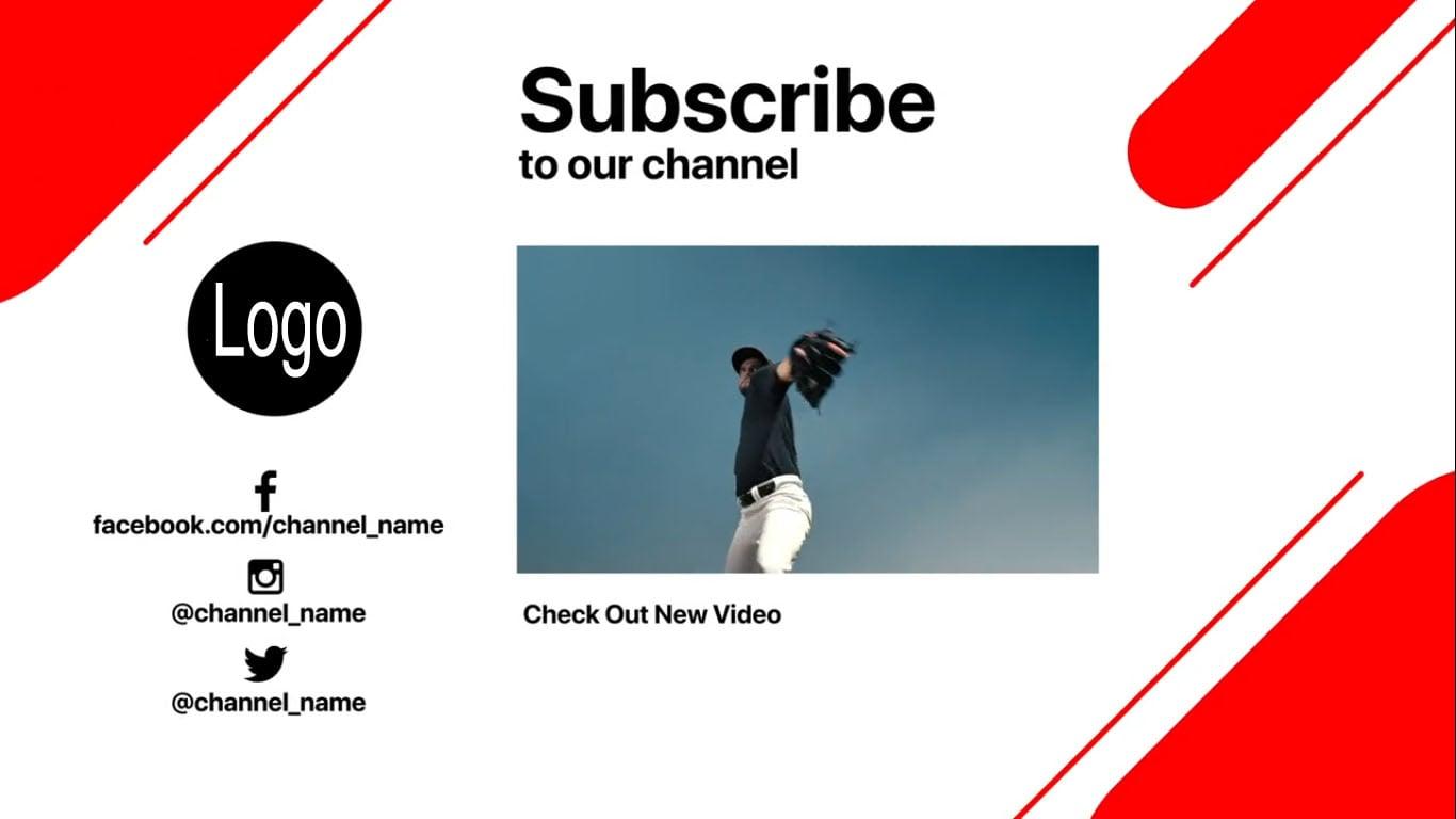 i will Design youtube End Screen,Outro and intro video within 12hr