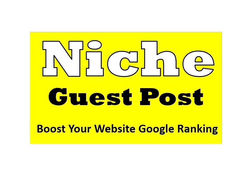 Niche Relevant Guest Post On High Authority DA50+ Blogs