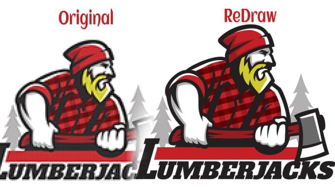 Logo redraw to be vectors (quality and quick)