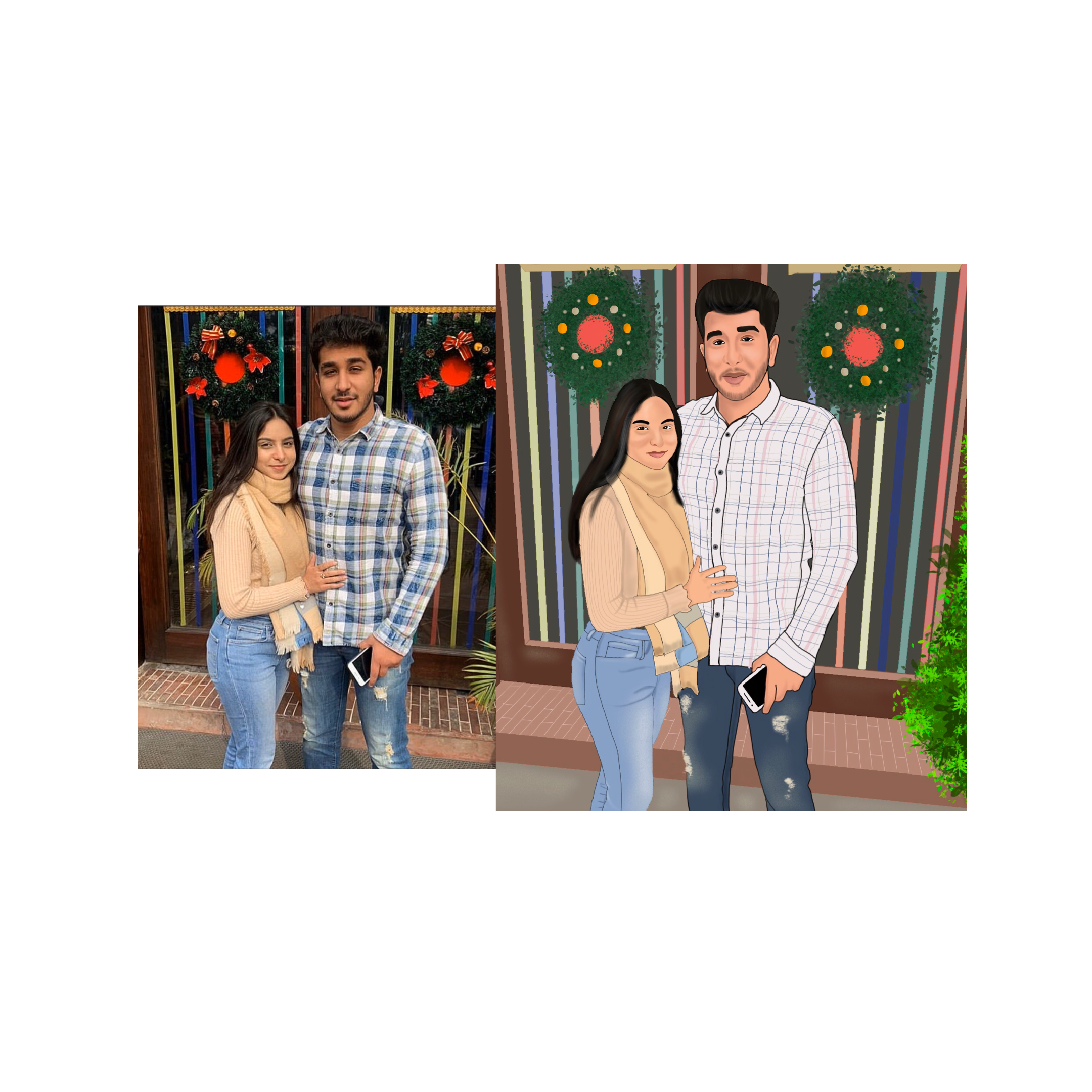 Get a Cartoon Sketch, Caricatures of yourself, (PS:- choose your background colour)