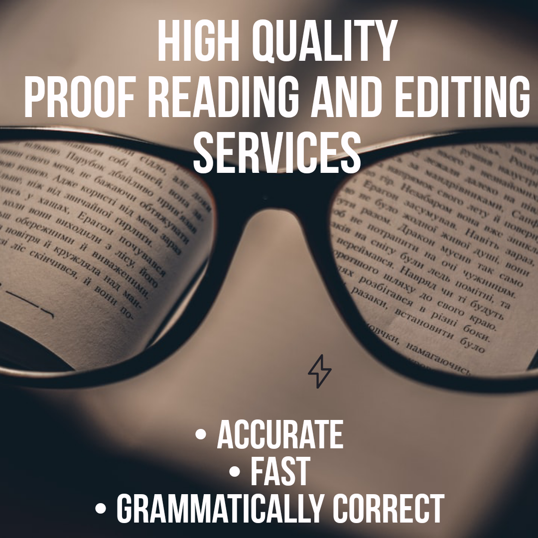 I will do high quality, professional proof reading services for articles of 500 words for 3$