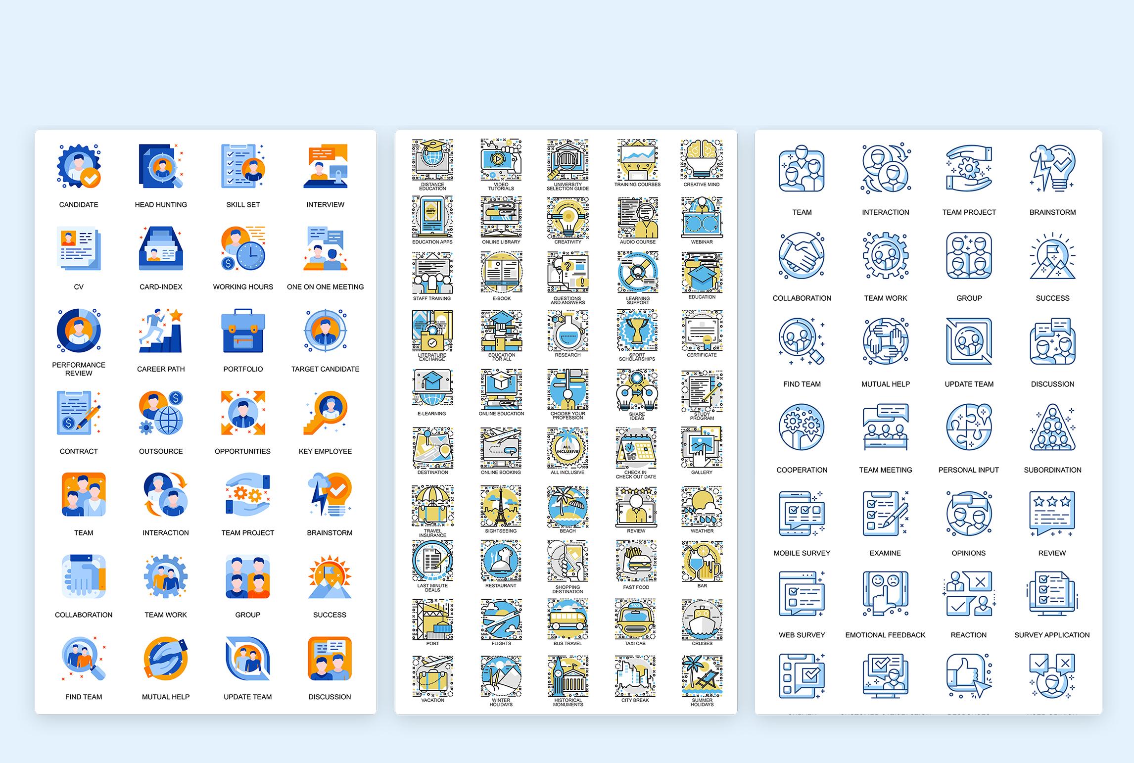 13,000 Flat Icons Mega Bundle For Designers