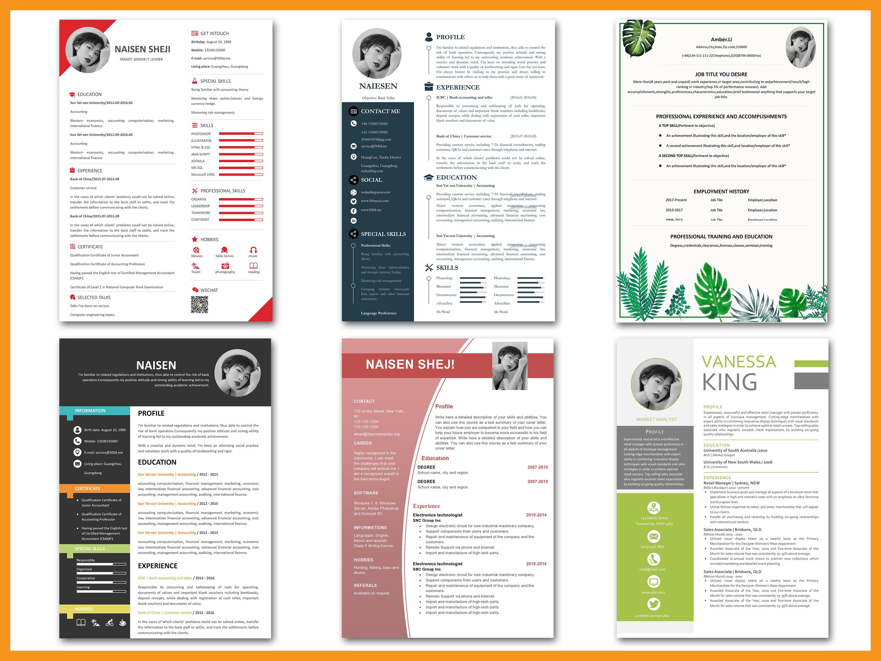 170 Resume Templates Bundle With 50 Covers