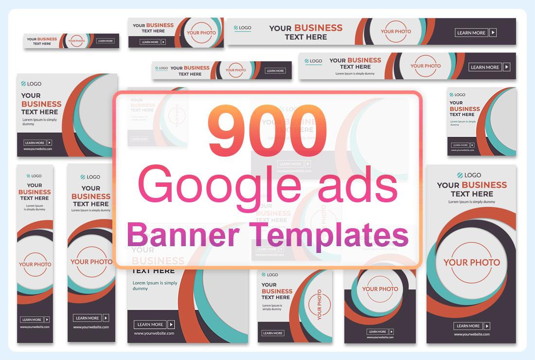 900 Google ads banner templates