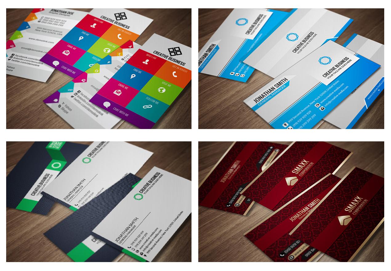 600 Business Card Templates PSD
