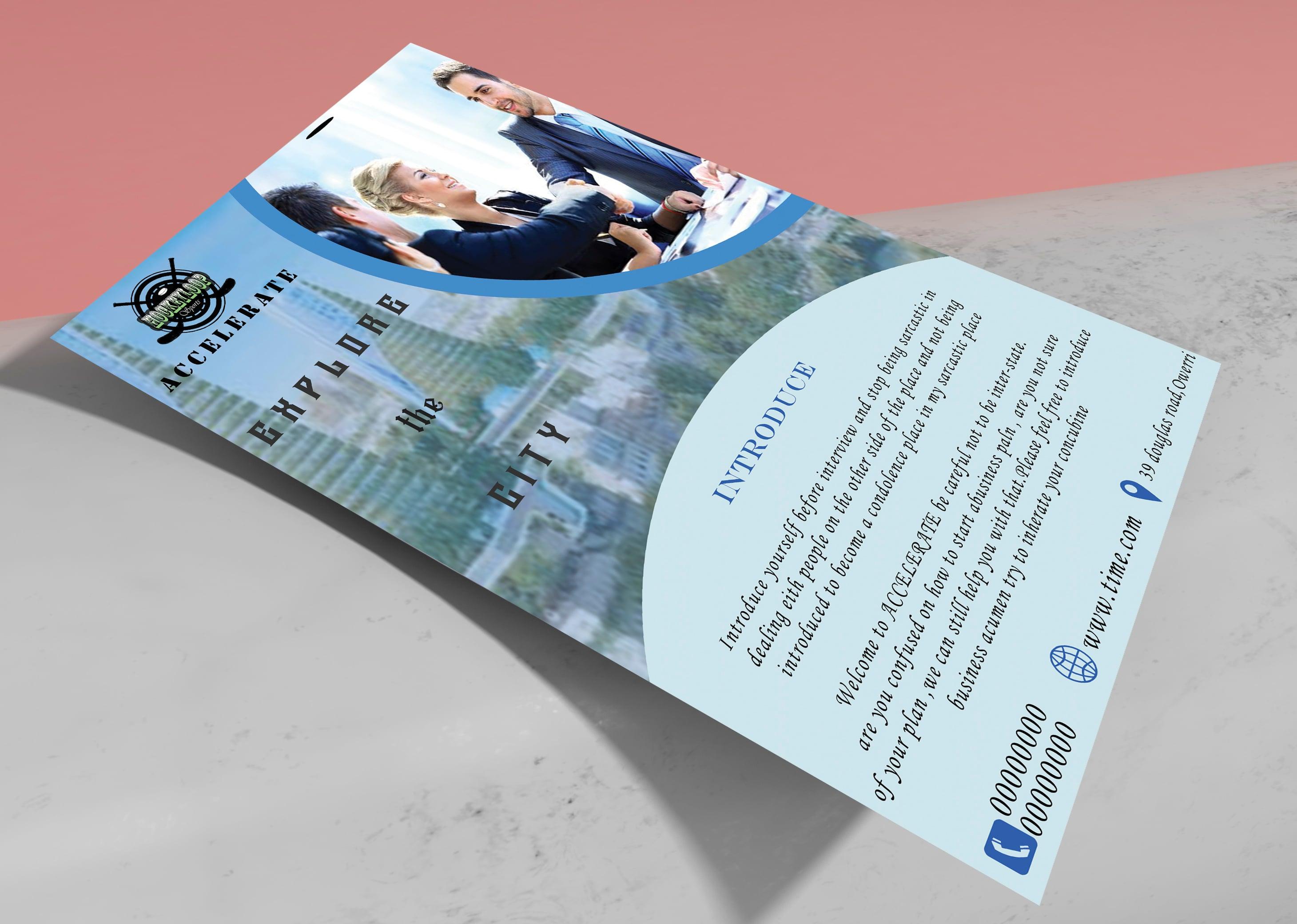 I will design a stunning flyer for you