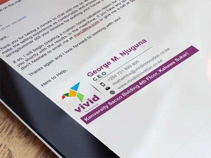 I will create professional clickable email signature 
