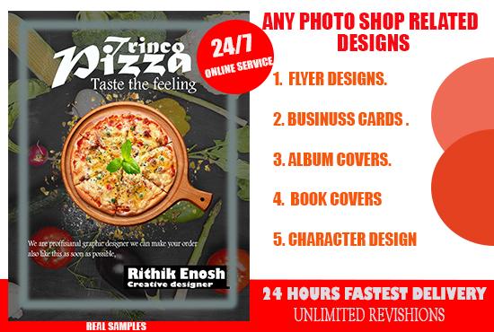 I will design attractive flyer,brochure,album cover,logo designs