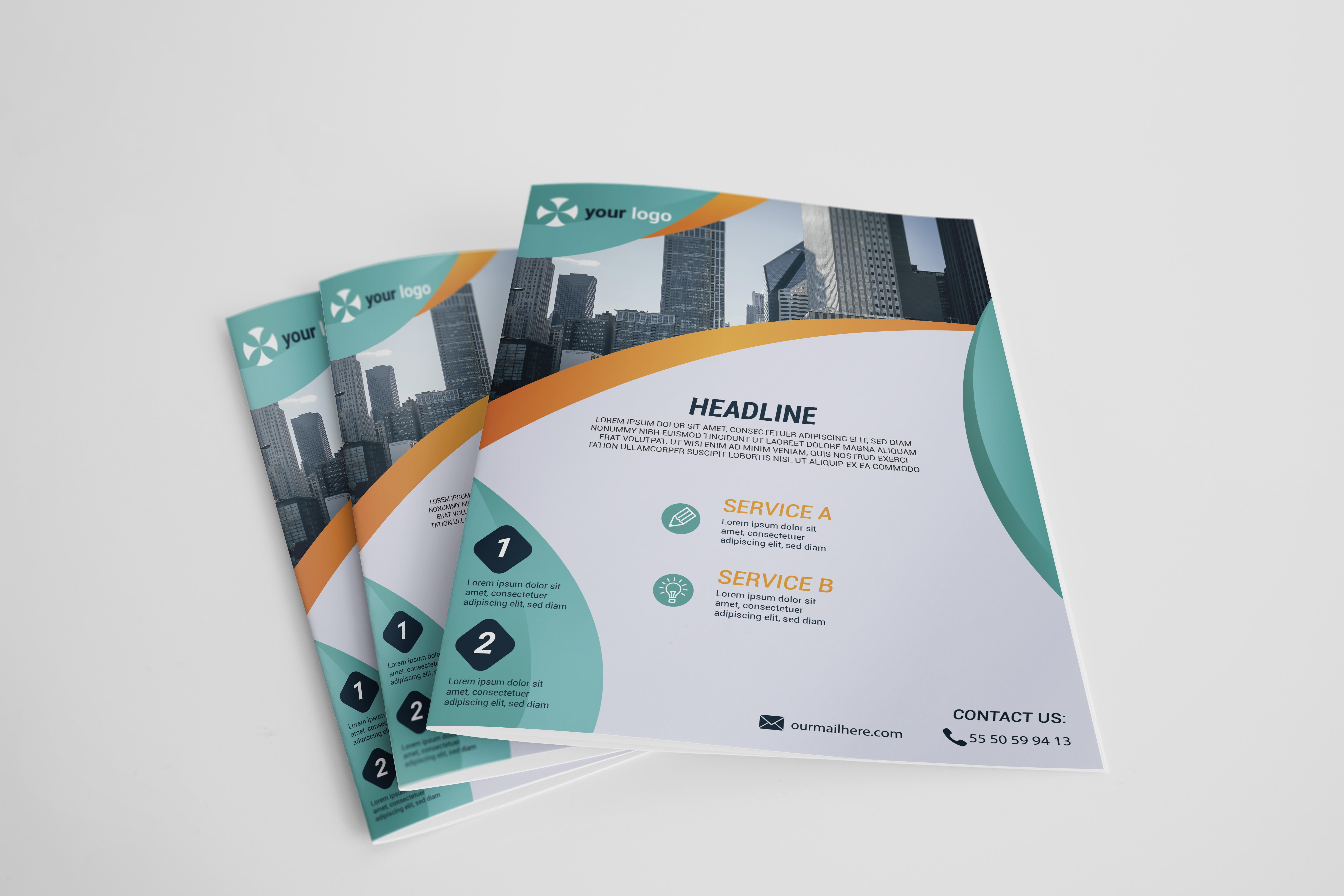 I will do creative flyer, brochure, trifold design