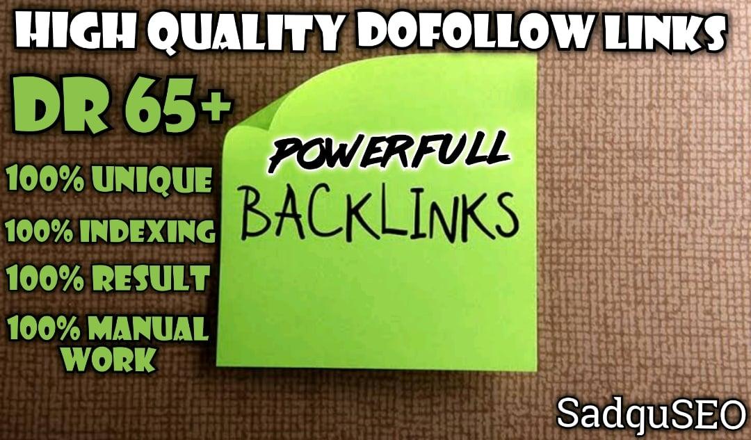 Get 100 DR 50+ homepage permanent PBN Backlinks