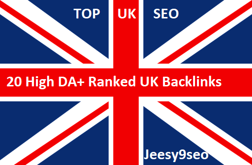 Create manually 20 UK high da and alexa backlinks