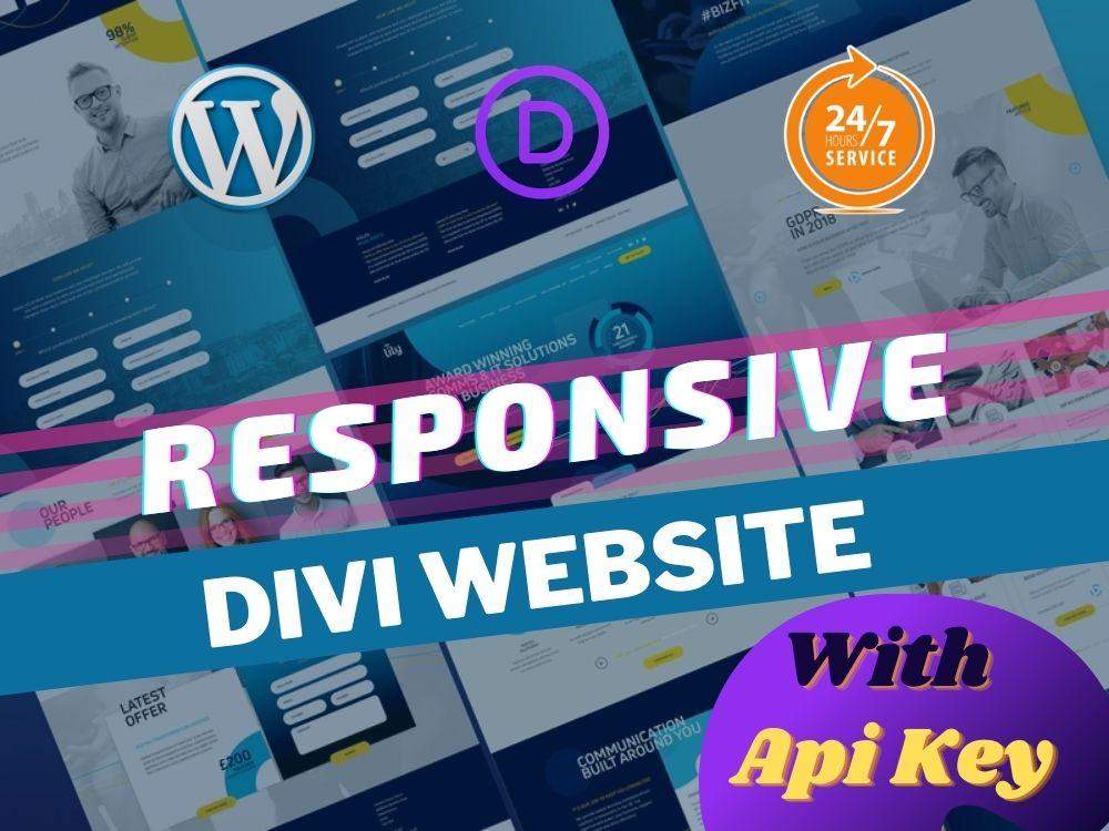 I will design complete divi website or divi theme customization