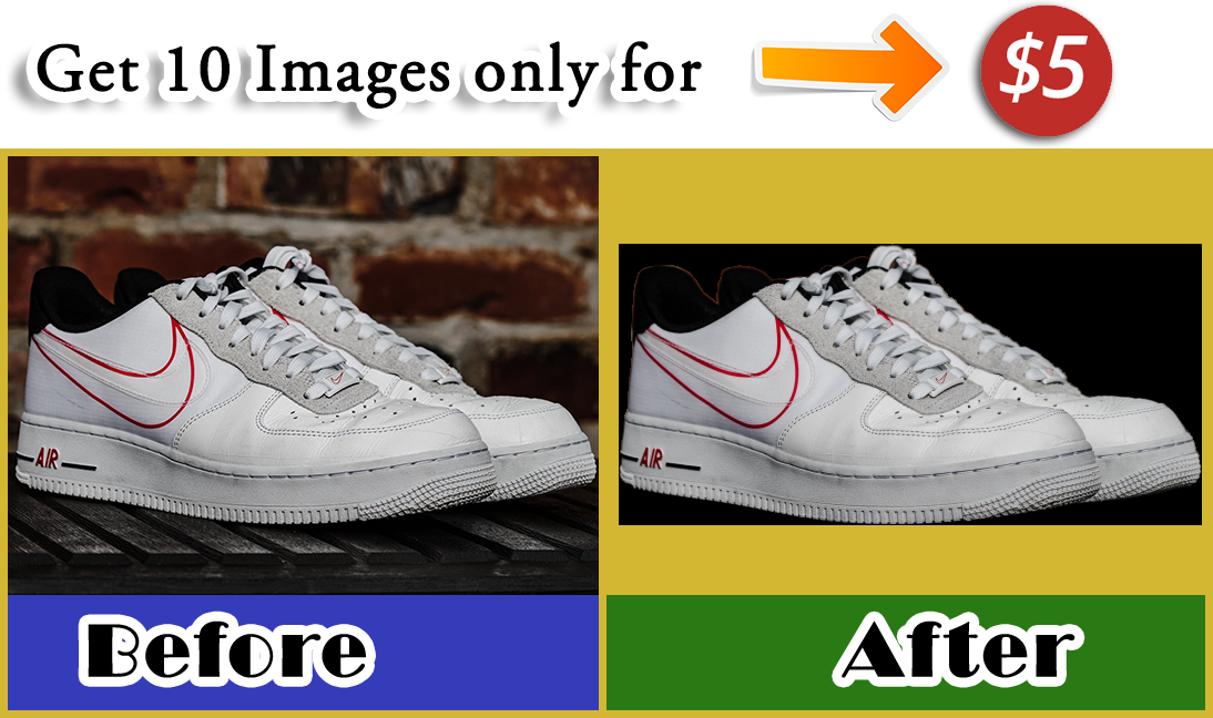 I will Remove Background Upto 10 images only