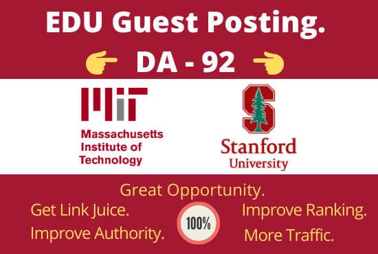 Guest Post On Stanford.edu DA93 Permanent Post