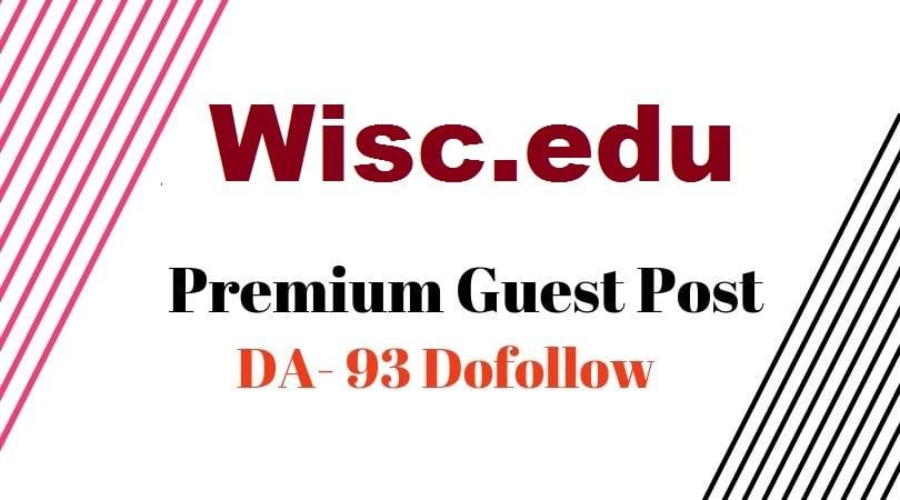Premium USA EDU Guest Post On Wisc.edu DA93