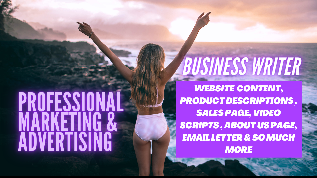 I will create unique sales, ad, and website copywriting