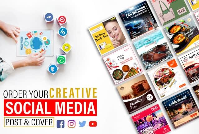 I will design social media design, posts