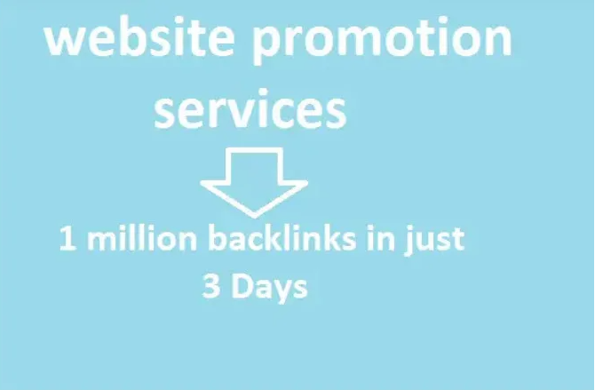 I will provide 1 million offpage backlinks for website promotion