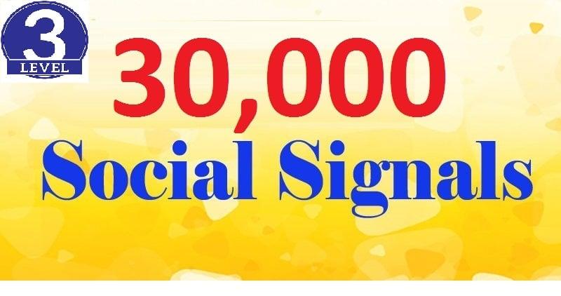 Hi Power! I will Provide Top 3 Sites, 30,000+ Social Signals Backlinks To boost Your Site SEO