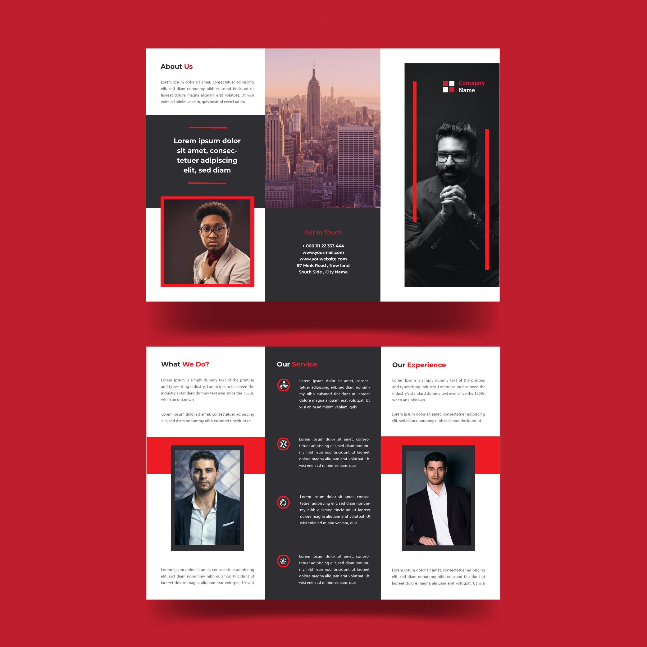 I will design a business trifold brochure, corporate brochure