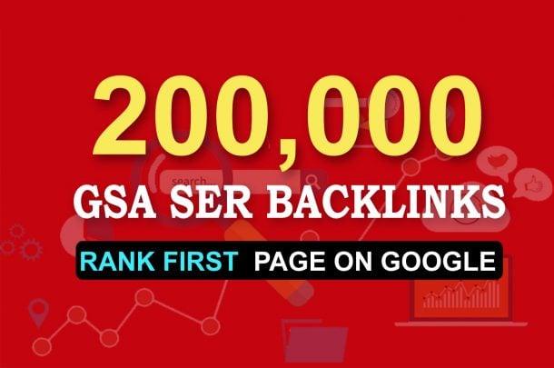 i Build 200,000 Gsa Ser backlink To improve Google Ranking 