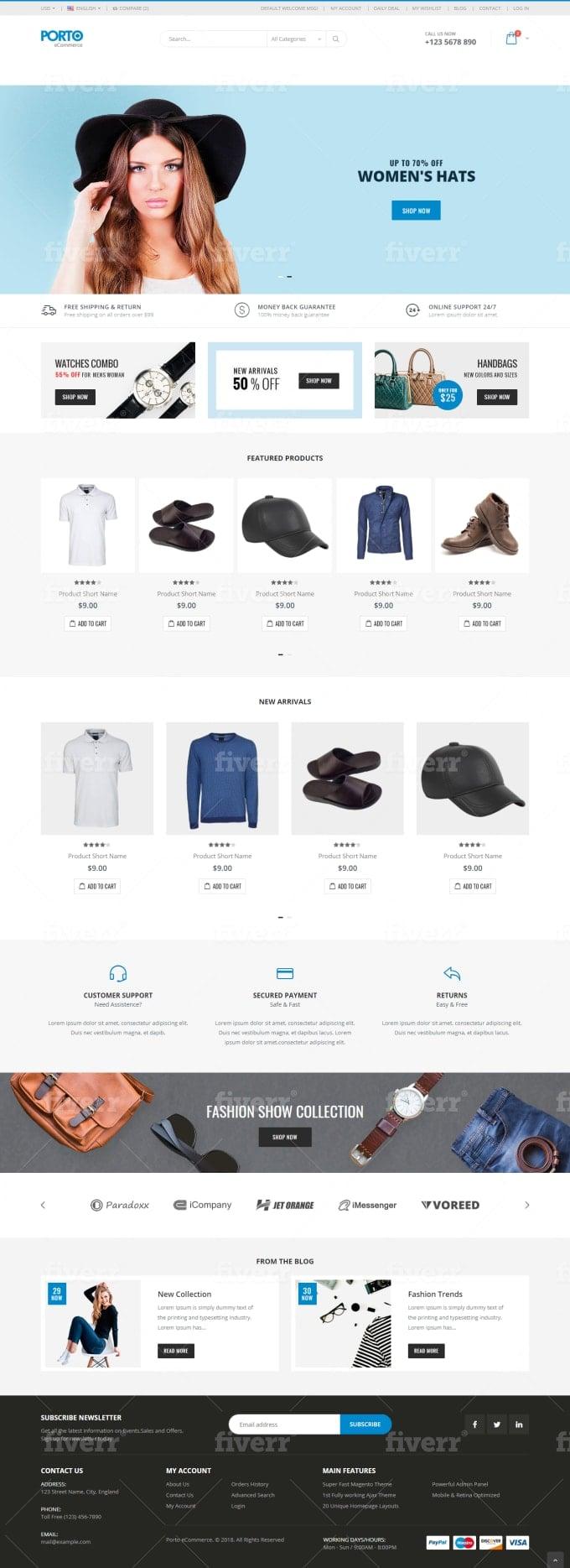 design awesome business web site