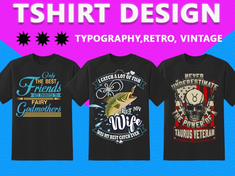 I will do amazing custom t shirt design